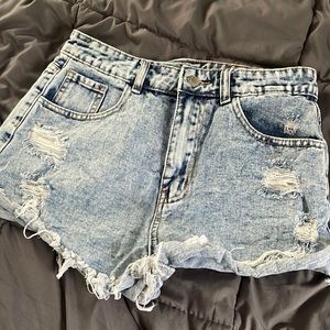Denim medium shorts